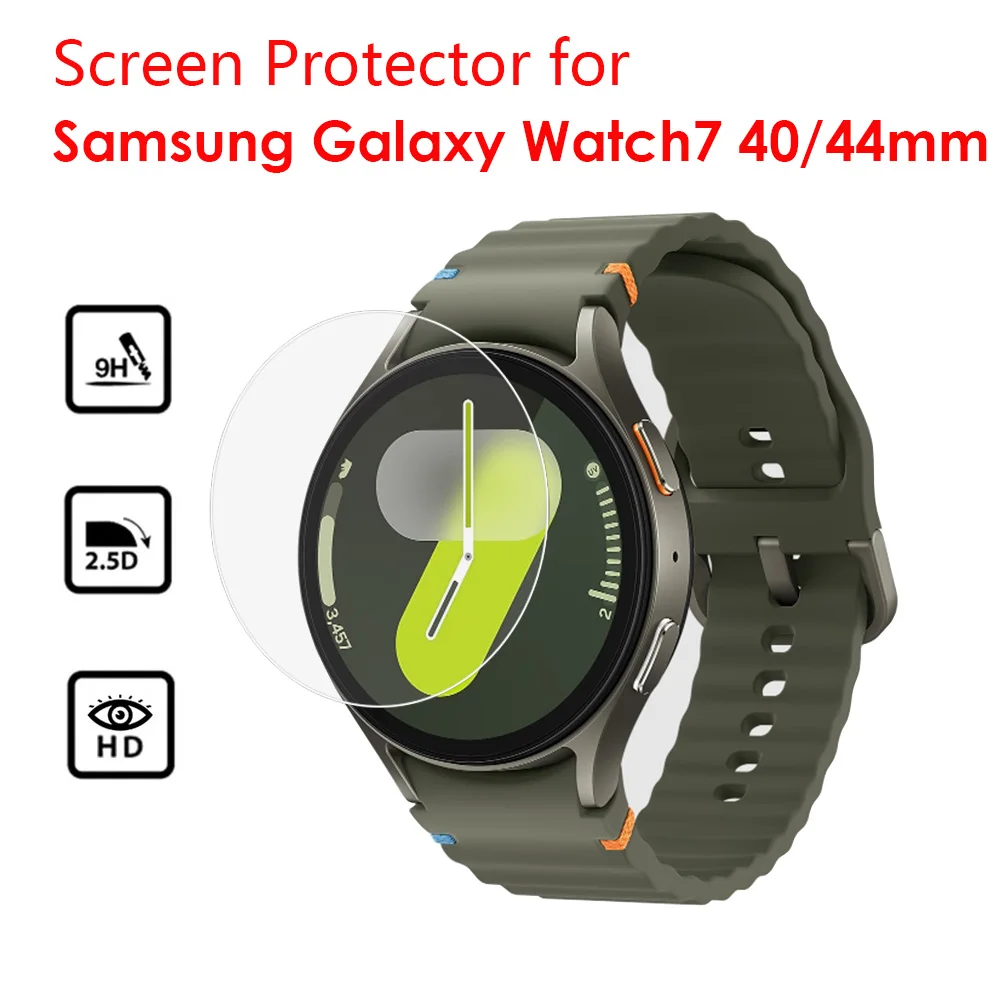 Size: 20 - 2PCS Tempered Glass Screen Protector for Samsung Galaxy Watch7 40mm SM-L300 Watch 7 44mm SM-L310 SM-L315