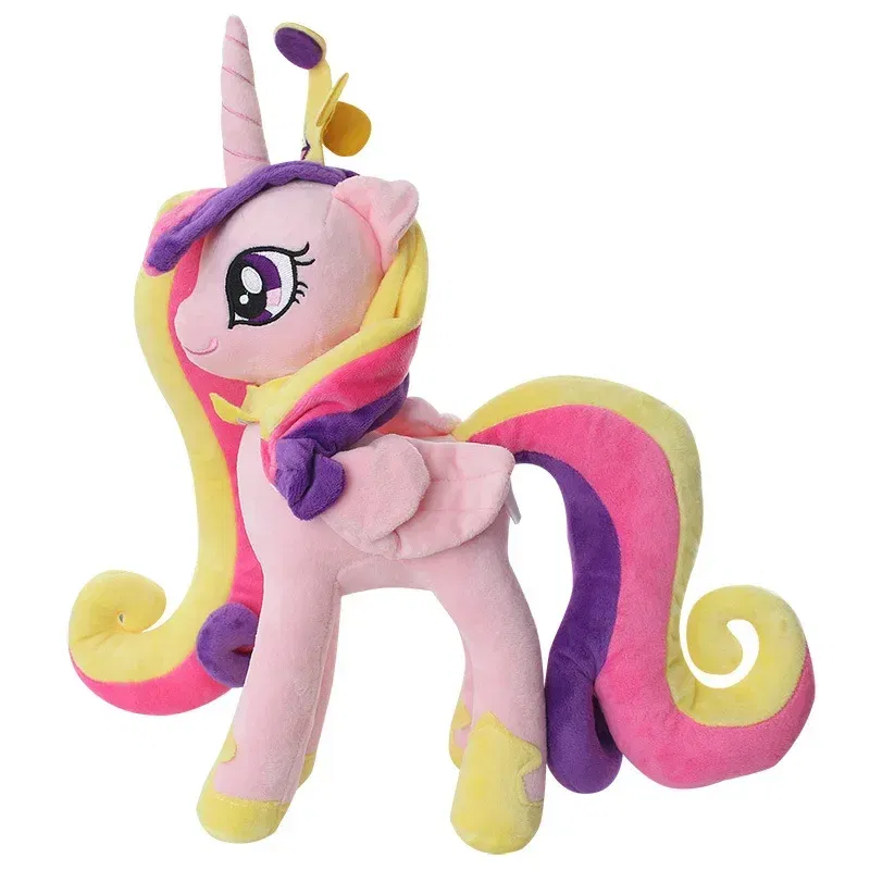 Color: WHITE - Genuine My Little Pony Plush Toy Universe Princess Moon Princess Nightmare Month Crane Machine Anime Plush Children Gift