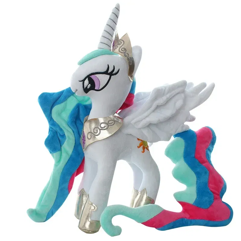 Color: WHITE - Genuine My Little Pony Plush Toy Universe Princess Moon Princess Nightmare Month Crane Machine Anime Plush Children Gift