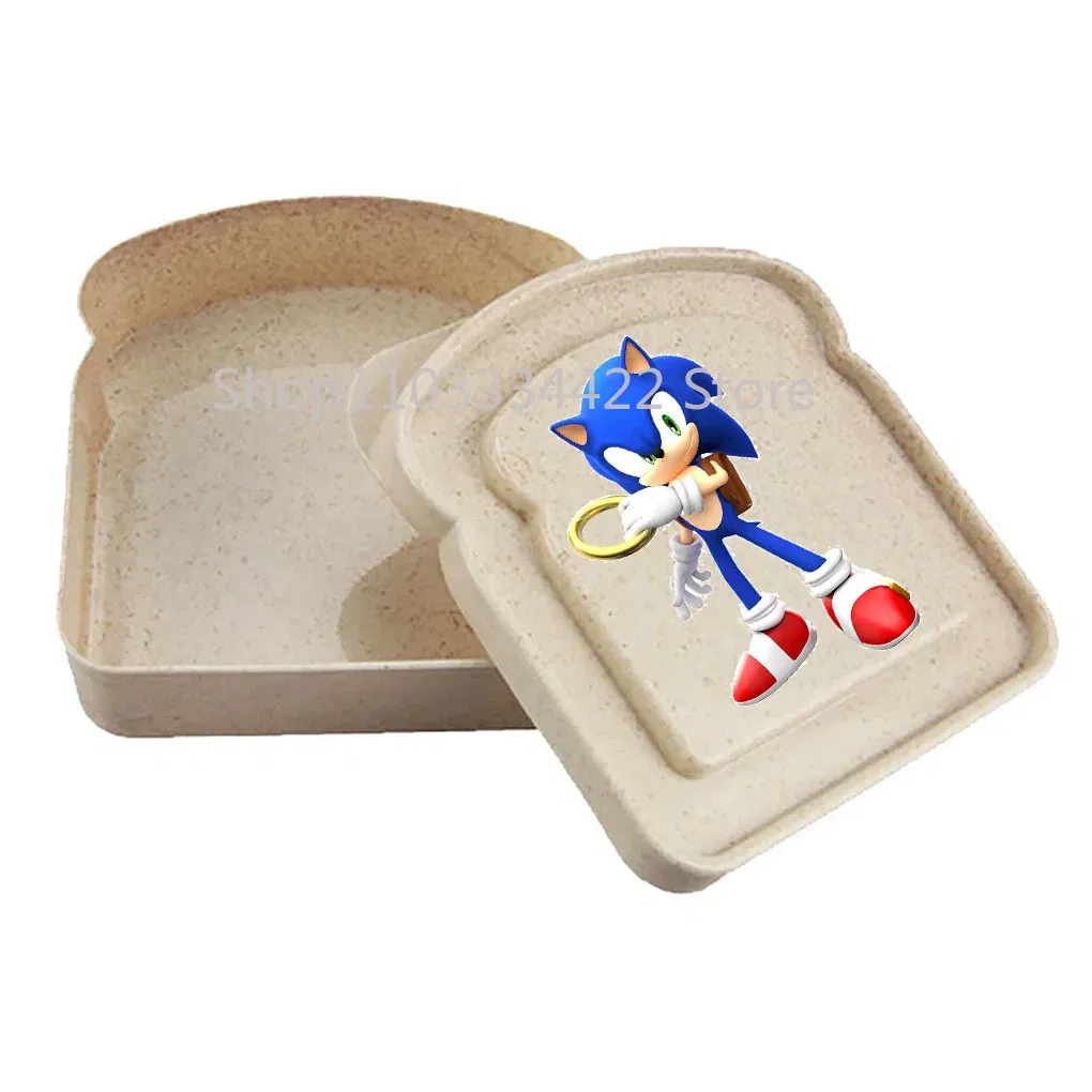 Color: Red - 2025 sonic Sandwich Containers Lunch Toast Storage Box With Lid Portable Food Storage Reusable Microwave Lunch Sandwich Box