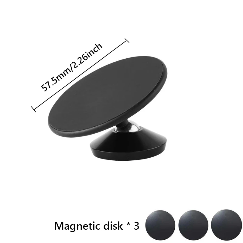 Color: green - Double-sided Magnetic Metal Phone Holder For Magsafe Dual Magnet Phone Mount Stand Universal GPS Mobile Phone Mount for iPhone