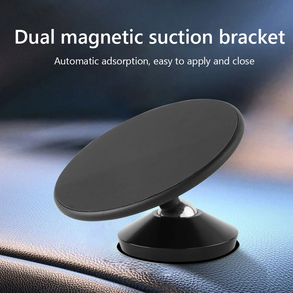 Color: green - Double-sided Magnetic Metal Phone Holder For Magsafe Dual Magnet Phone Mount Stand Universal GPS Mobile Phone Mount for iPhone