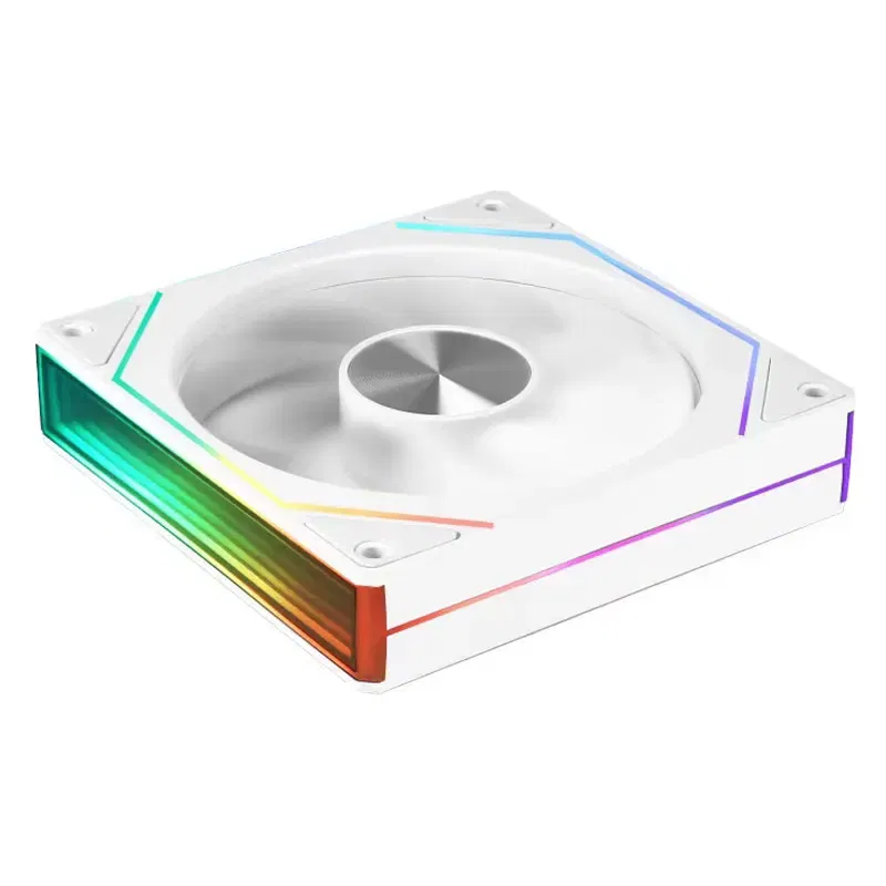 Color: GRAY, Blade Color: Other, RGB Support: A-RGB - UPSIREN UF-3 Prism 7PRO Computer Case Cooling Fan,Double-sided full lens,12CM ARGB motherboard synchronization，CD pattern axis