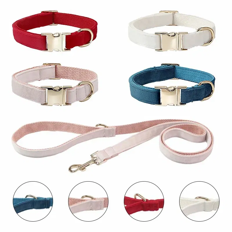 Color: Pink, Size: M - Customized Deerskin Cat and Dog Collar, Adjustable Rope Set, Durable and Personalized, Free Engraved Pet Nameplate, ID Label, Al