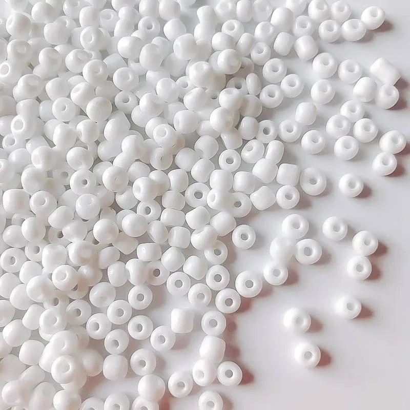 Color: Hot Pink, Item Diameter: 2mm - 2mm 3mm 4mm Glass Seed Loose Beads Small Charms DIY Craft Bracelet Beads for Jewelry Making Supplies Necklace Accessories