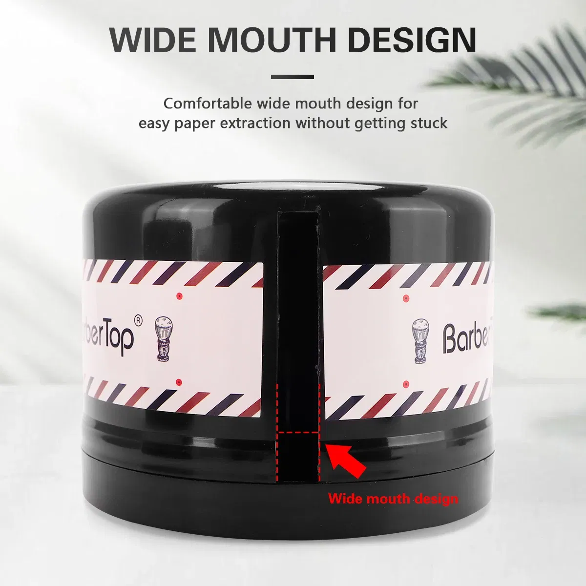 Barbertop Hair Neck Strip Paper Case Barber Neck Paper Roll Holder Disposable Tissue Collar Tape Box Hairdressing Accessories