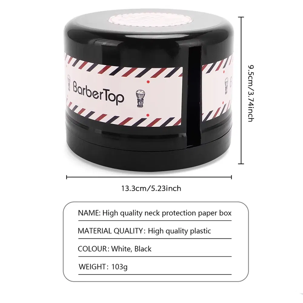 Barbertop Hair Neck Strip Paper Case Barber Neck Paper Roll Holder Disposable Tissue Collar Tape Box Hairdressing Accessories