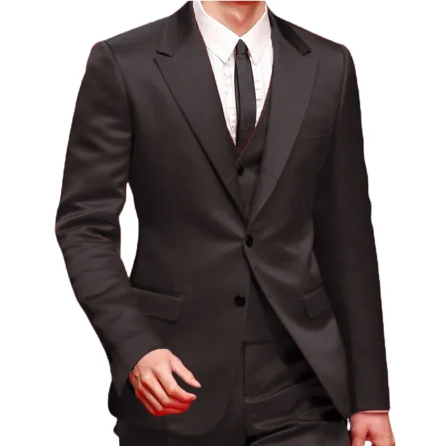Color: SKY BLUE, Size: 4XL - Slim Fit Red Men Suits for Prom Singer Stage 3 Piece Satin Wedding Groom Tuxedo Male Fashion Jacket Waistcoat with Pants 2023