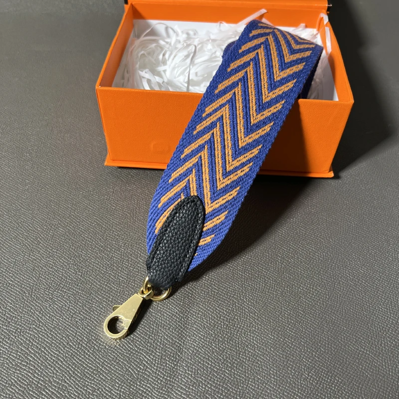 Color: light green, Size: Other - Hand-Sewn Leather Woven Canvas Shoulder Strap 5cm Wide Wax Line Herbag Evelyn Replacement Bag Accessory