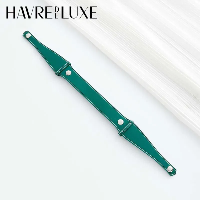 Color: Pink - Bag extended shoulder strap for Goyard Bowling 25 toiletries bag handle shoulder replacement strap bag modification accessories