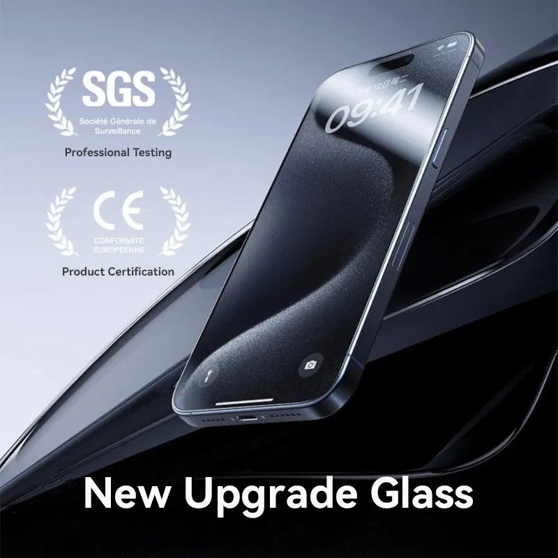 Bundle: Bundle1, Material: Anti Peeping - Joyroom 1/2/3pcs Tempered Glass For iPhone 16 15 14 13 12 11 Pro Max Screen Protector For iPhone 16 Full Screen Protective Glass