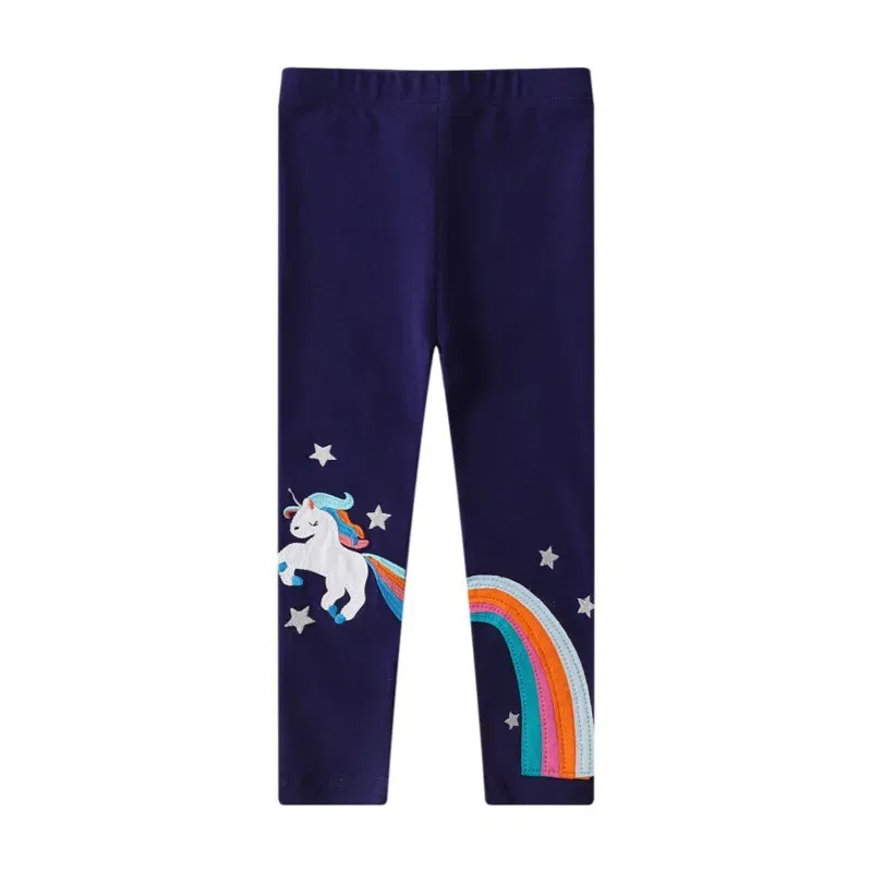 Color: Blue, Kid Size: 5T - Jumping Meters New Arrival Girls Leggings Pant With Bee Embroidery Fashion Stripe Kids Skinny Pants Toddler Kids Pencil Pant