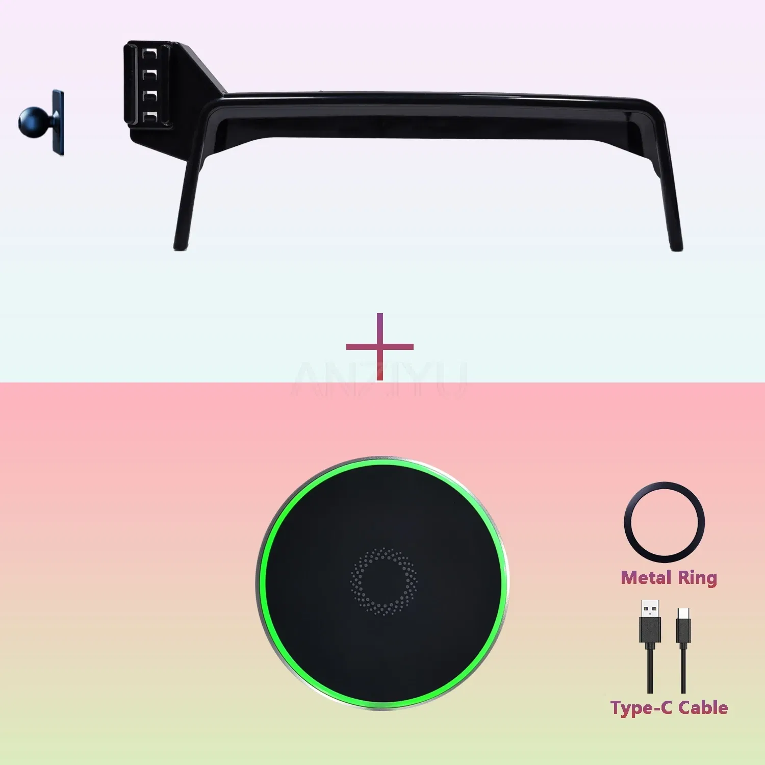 Color: Red - For Chevrolet Tahoe 2024 2023 2022 2021 Car Phone Holder Screen Fixed Base Magnetic Mobile Phone Wireless Charging Stand MagSafe