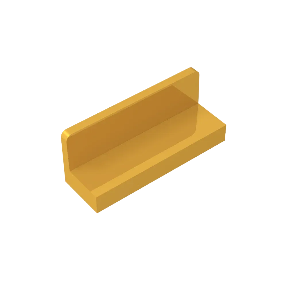 Color: Gold - Gobricks GDS-M226 Panel 1 x 3 x 1 compatible with lego 23950 Assembles Building Blocks children's toys