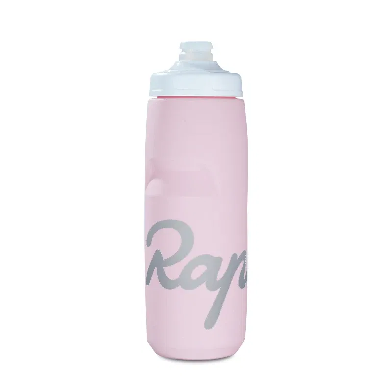 Color: Pink - Rapha Cycling Water Bottle 620/750ml Ultra light Leak-proof squeezable Taste-free Camping Hiking Sports Bicycle Kettle