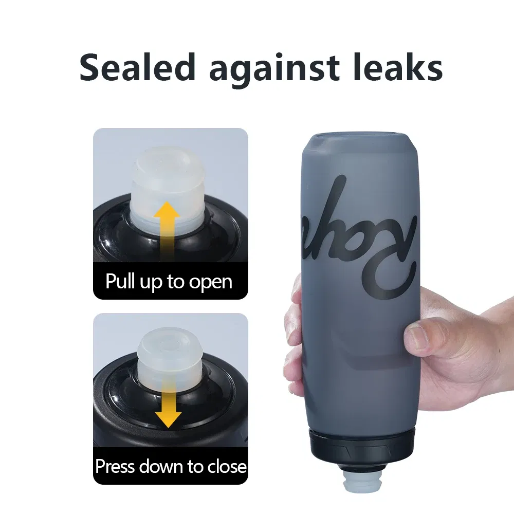 Color: Pink - Rapha Cycling Water Bottle 620/750ml Ultra light Leak-proof squeezable Taste-free Camping Hiking Sports Bicycle Kettle