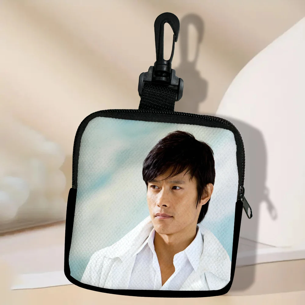 Color: Silver - Lee Byung Hun Women Coin Purse Card Key Mini Purses Pouch Small Zipper Coin Purse Card Holder Wallet Bag 3.3