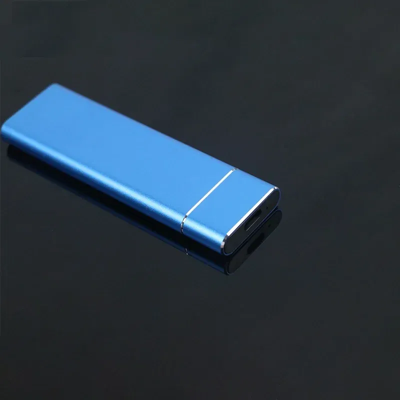 Color: SKY BLUE - Aluminum Alloy M.2 HDD Enclosure Case Hard Drive Box B-KEY External Hard Drive Box USB C Interface Support SATA & NVME Protocol
