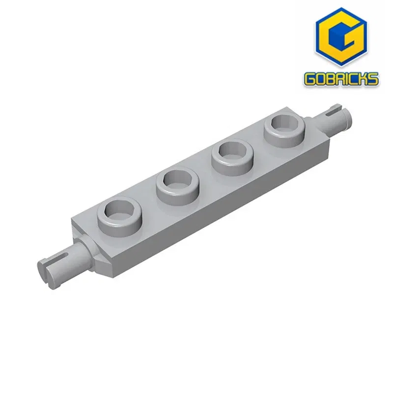 Color: green - Gobricks GDS-1067 Plate, Modified 1 x 4 with Wheels Holder compatible with lego 2926 DIY Educational Building Blocks Technical