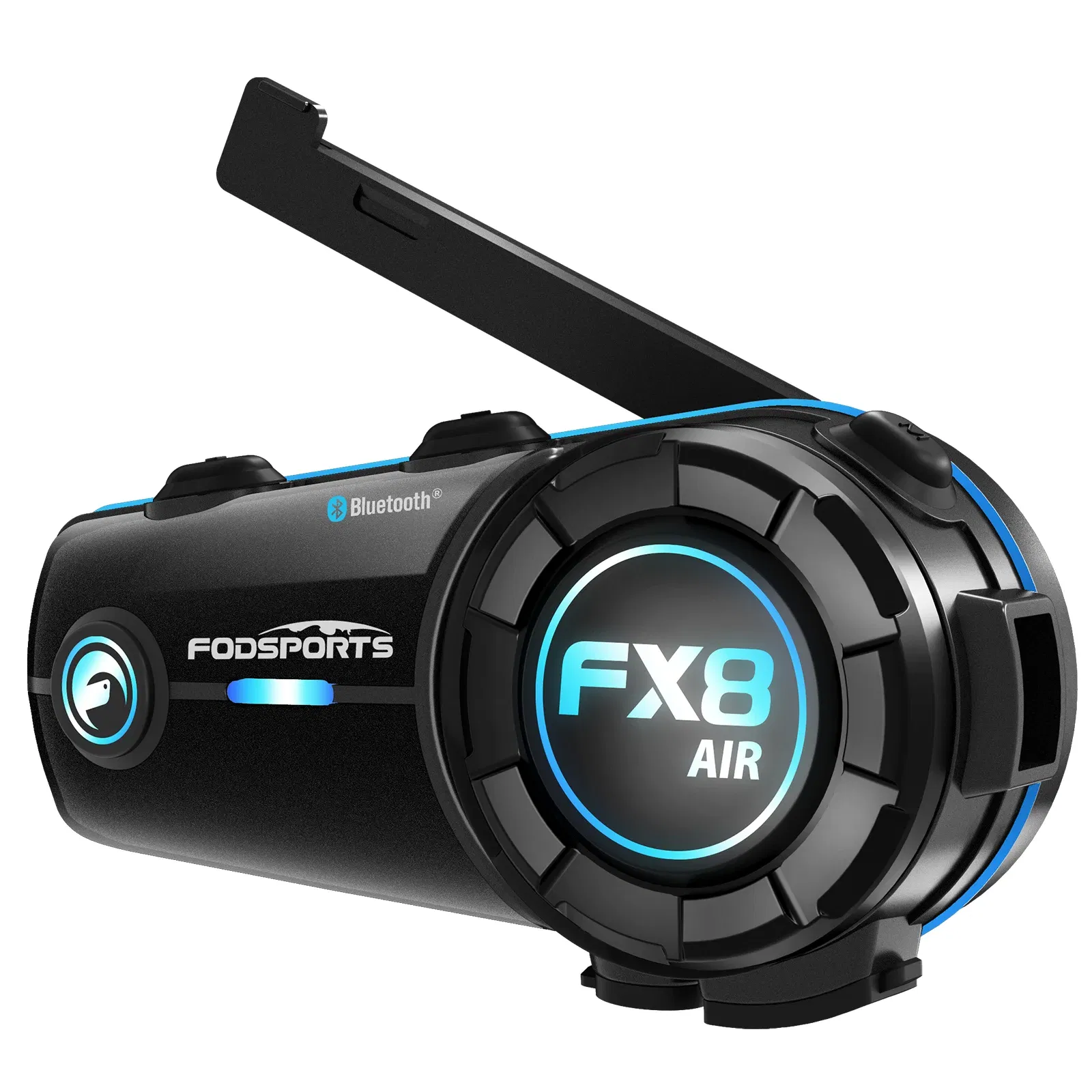 Color: Blue, Ships From: United States - Fodsports FX8 AIR Motorcycle Intercom Bluetooth Helmet Headset 1000M BT Interphone,FM radio