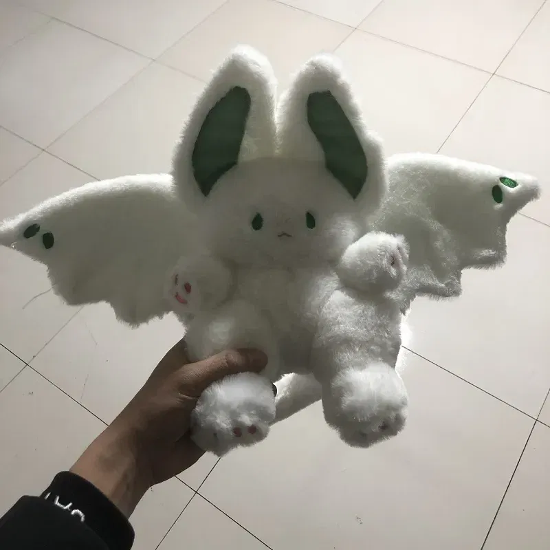 Color: WHITE, Height: 11cm-30cm - Bat Plush Toy manta Kawaii Animal Creative Plushie Stuffed Pillow Soft Kid Toy Girl Women Gift