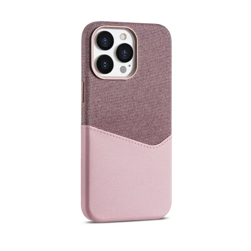 Color: Beige, Material: PP - Card Holder MagSafe Leather Phone Case For iPhone 14 16 Pro Max 13 15 Pro 12 Pocket Wireless Charging Alloy Lens Hit Color Cover