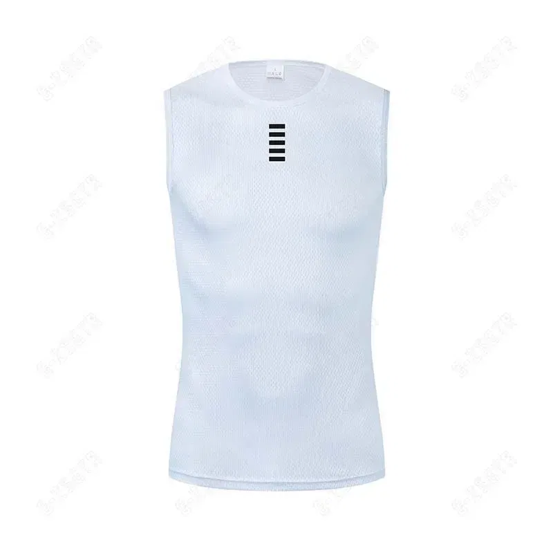 Color: Silver, Size: S - Cycling Base Layers Reflective Vest White Cycling Jersey Undershirt Quick Dry Elastici Vest Road Bike Jerseys