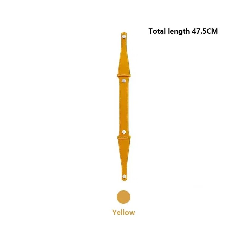 Color: Yellow - Bag extended shoulder strap for Goyard Bowling 25 toiletries bag handle shoulder replacement strap bag modification accessories