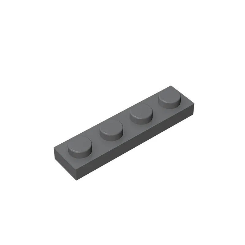 Color: Dark Khaki - Gobricks 10PCS MOC Bricks Parts Plate 3710 1x4 Compatible Assembles Particles For Building Blocks DIY Bricks Educational Toys