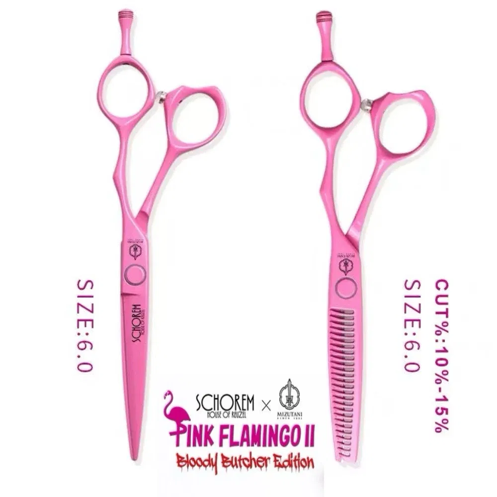 Color: Army Green, Ships From: CHINA - Japanese Mizutani Professional Barber Scissors 6-inch High Quality Pink Flamingo Scissors Straight Scissors Seamless Scissors Se