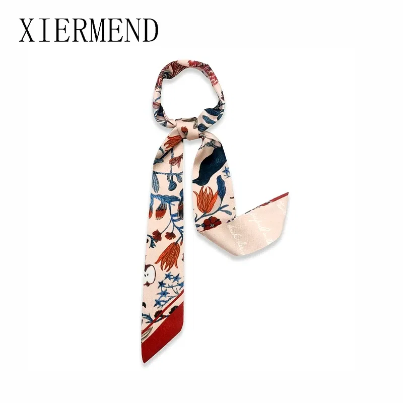 Color: Other - 2021 new small silk scarves tied spring and autumn period  Korea bag skinny scarf women with ribbon small scarf
