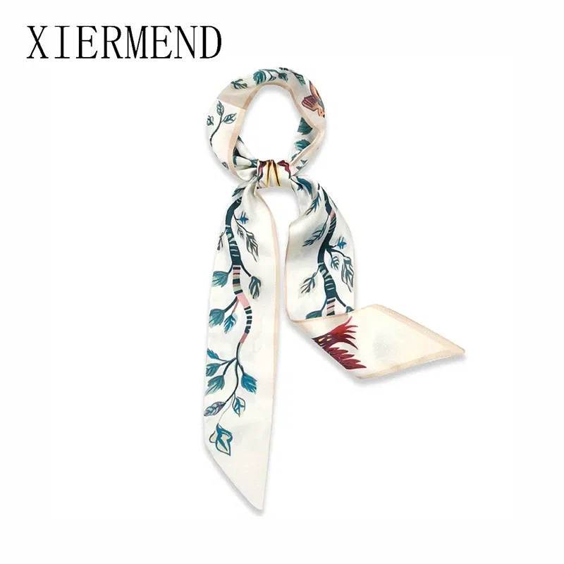 Color: Other - 2021 new small silk scarves tied spring and autumn period  Korea bag skinny scarf women with ribbon small scarf