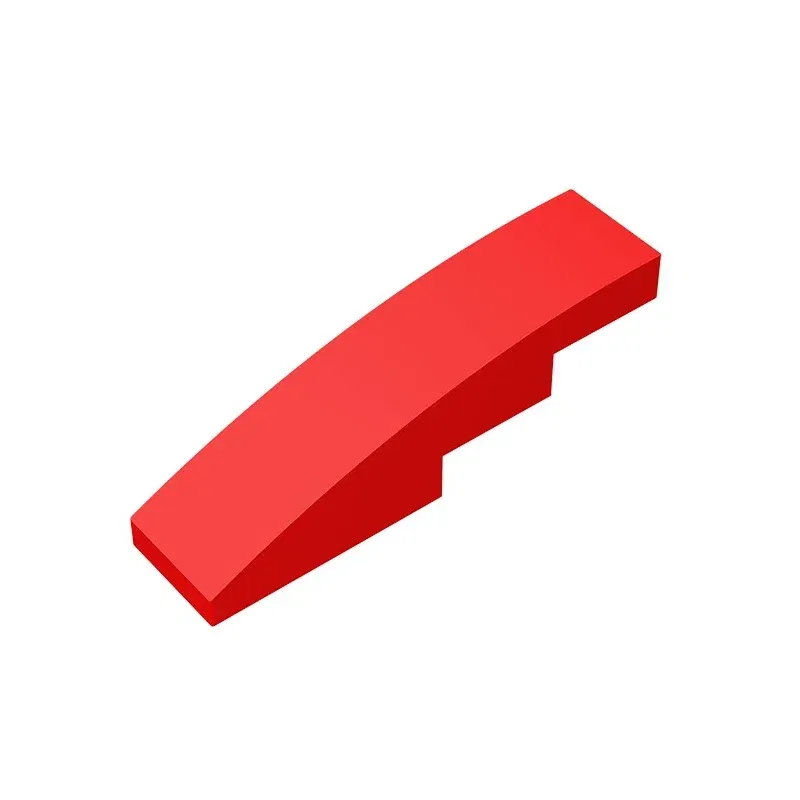 Color: Orange - Gobricks GDS-658  Slope, Curved 4 x 1 compatible with lego 11153 61678 pieces of children's DIY Educational Building Blocks