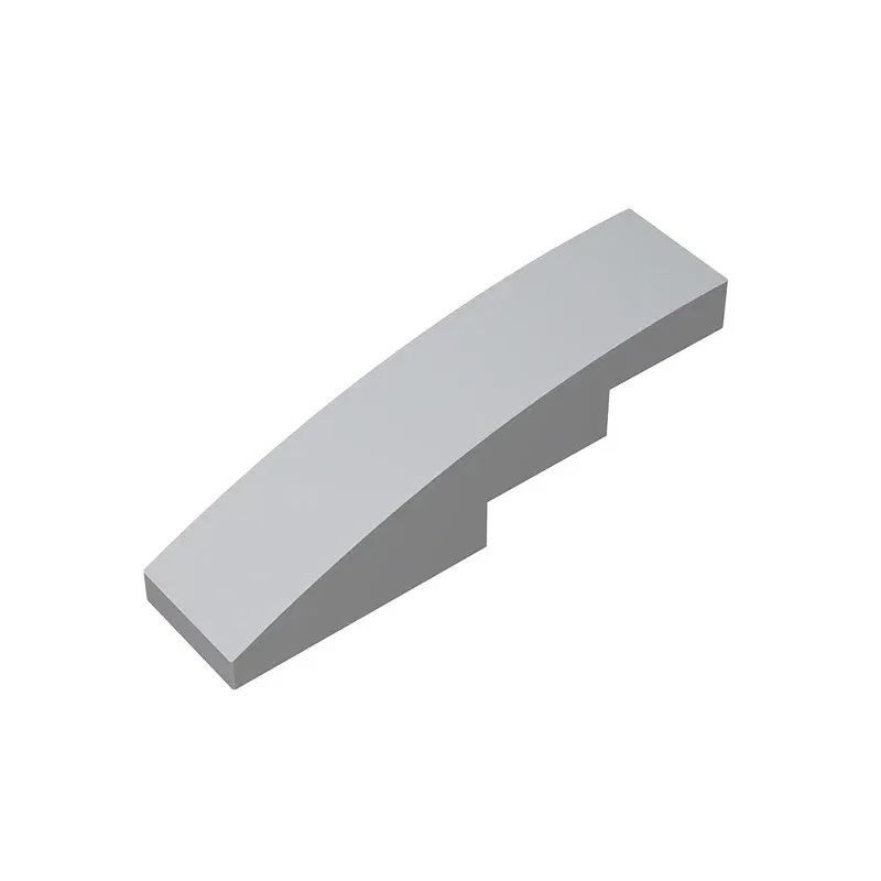 Color: Orange - Gobricks GDS-658  Slope, Curved 4 x 1 compatible with lego 11153 61678 pieces of children's DIY Educational Building Blocks