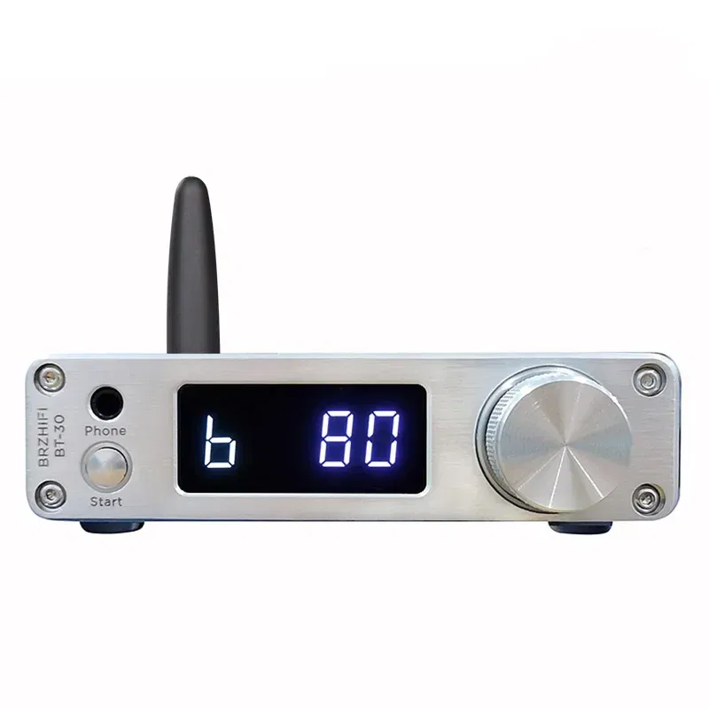 Color: Silver - Flagship HD Bluetooth 5.1 Decoder Audio Receiver ESS9038 Lossless Decoding Supports LDAC APTX-HD HD Format High-power Amp