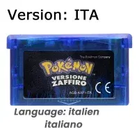 Color: Dark Khaki - GBA Game 32 Bit Video Game Cartridge Console Card Pokemon Emerald Ruby FireRed LeafGreen Sapphire Multi-language for GBA/NDS