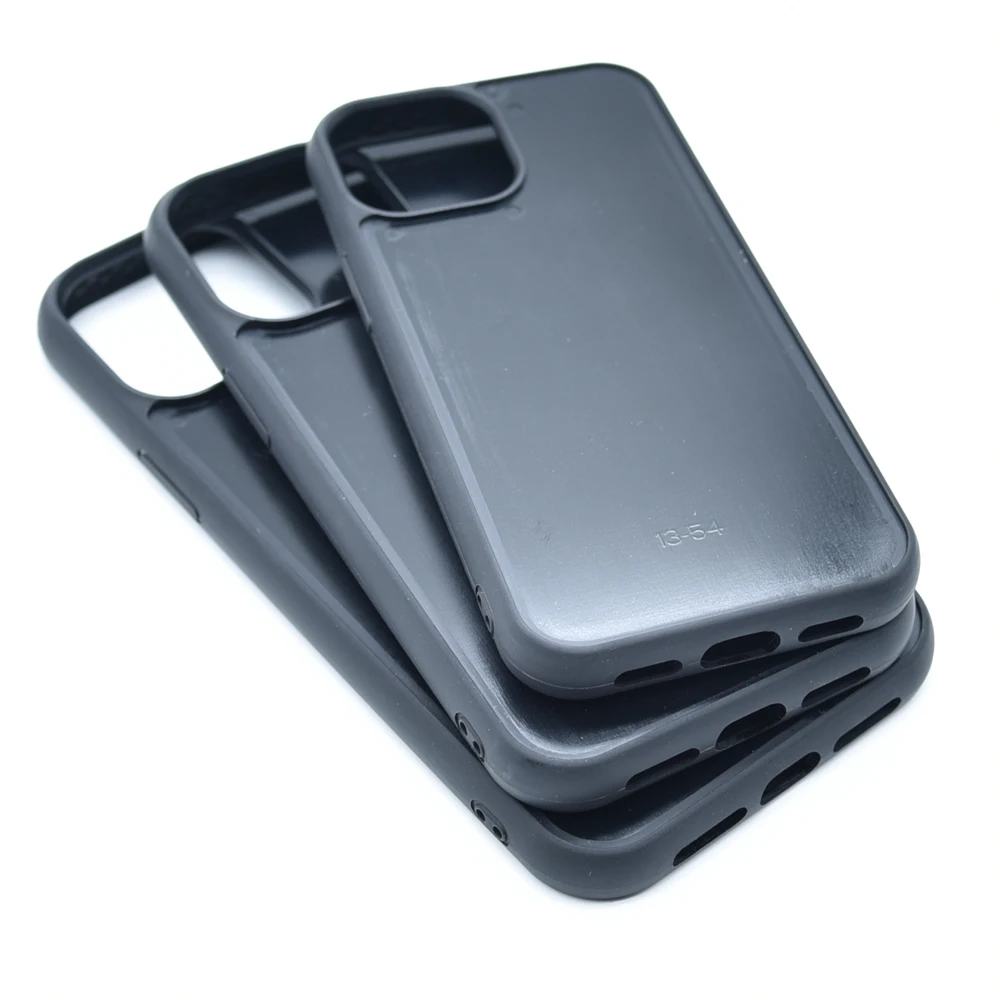 Material: Microfiber - Blank Phone Case For iPhone 13 mini Pro Max 14 Plus Pro Max Rubber Case Blanks for Resin Vinyl DIY Wood Leather Inlays