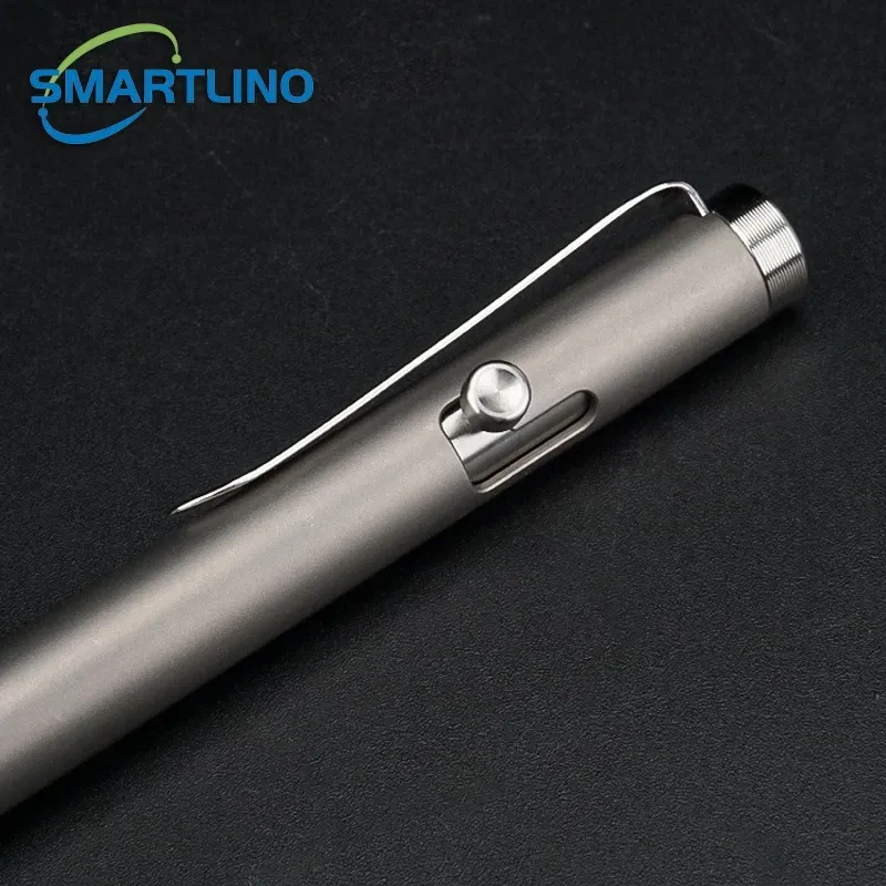 Color: Beige - High Quality Titanium Tactical Bolt Action Ballpoint Pen Self Defense EDC Writing Tools for Outdoor Traveling Office Gift