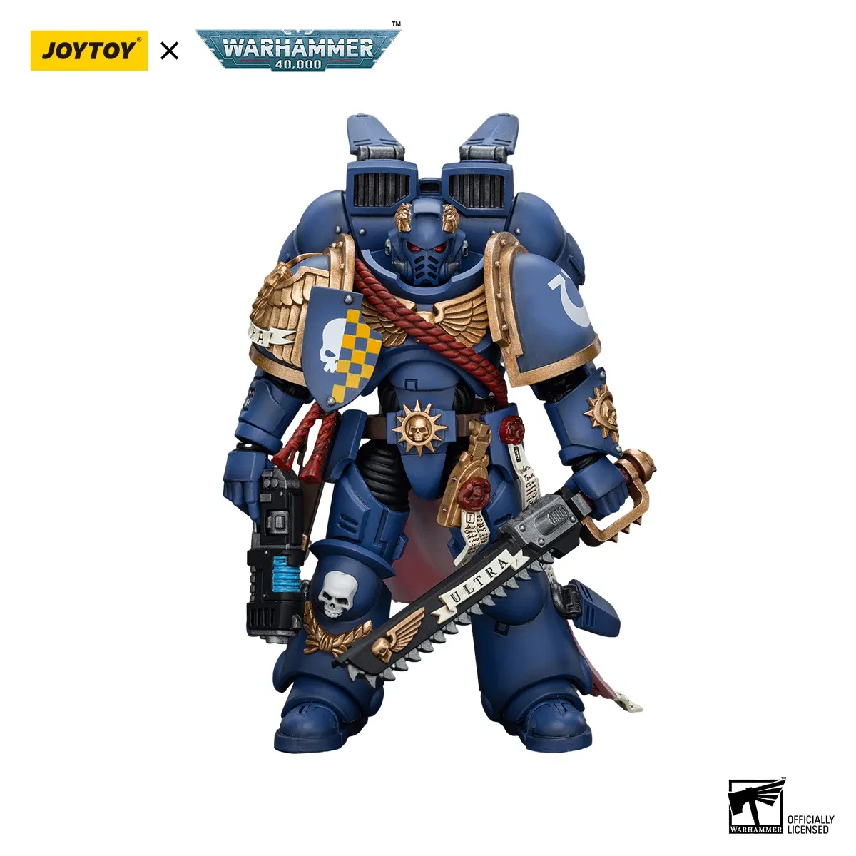 Color: Red - [IN-STOCK]JOYTOY Warhammer 40K 1/18 Action Figures Ultramarines Lieutenant Titus&Remus Ventanus&Intercessors&Jump Pack  Model