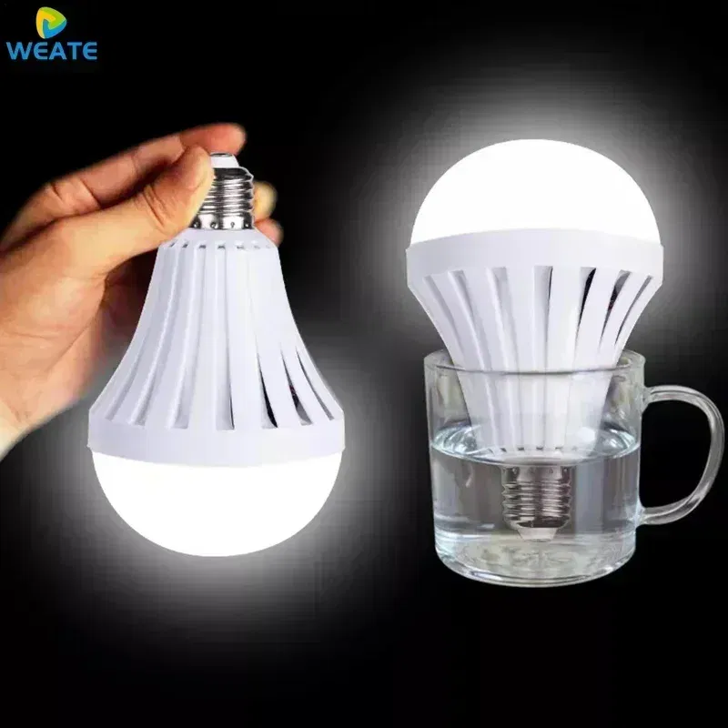Wattage: 9W, Ships From: CHINA - E27 Energy Saving Intelligent Emergency Rechargeable Lamp Household LED Bulb 15W LED Emergency Light Led Bulb Lighting Lamp