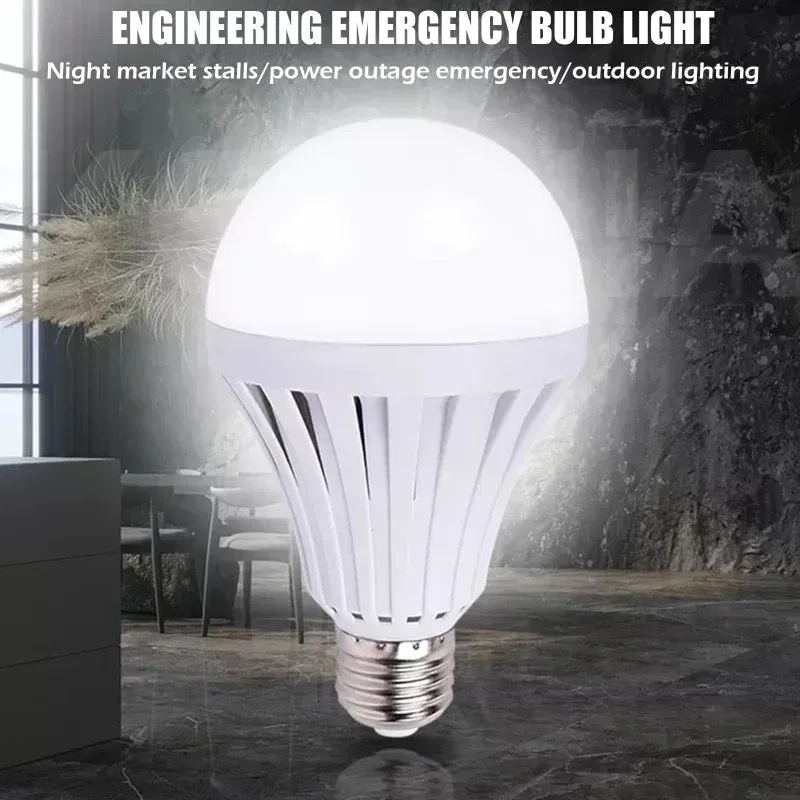 Wattage: 9W, Ships From: CHINA - E27 Energy Saving Intelligent Emergency Rechargeable Lamp Household LED Bulb 15W LED Emergency Light Led Bulb Lighting Lamp