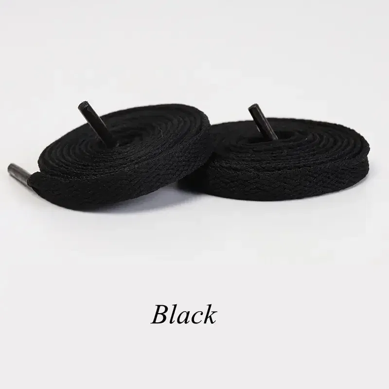 Color: black,  Length: 140cm - 1pair Classic Shoe Laces Flat Shoelaces Fit Fashion Solid Sports Shoelace Casual Unisex Shoe Strings Shoe Accessories
