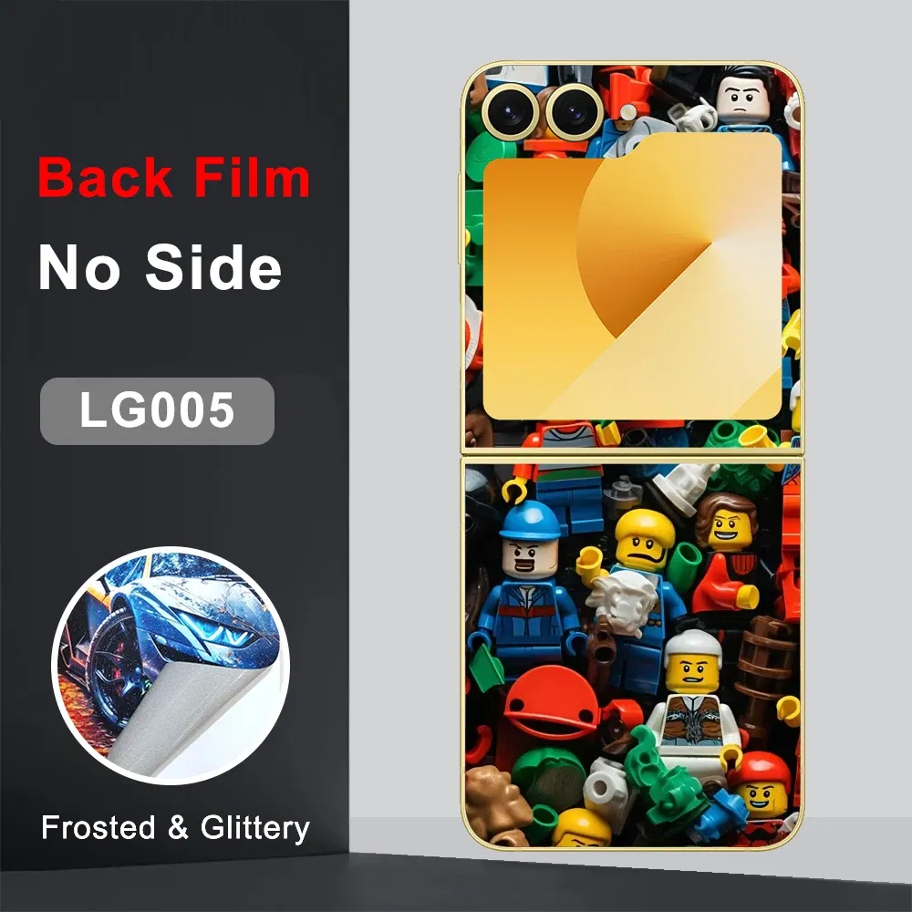 Color: Transparent, Bundle: Bundle 19 - CASEKiTTY Skin For Galaxy Z Flip 5 Back Film Samsung Z Flip 6 Sticker Flip 4 3 Protective Decal Wrap Back Cover Screen Protector