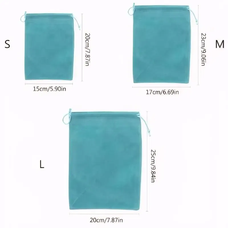 Color: SKY BLUE, Ships From: CHINA - Drawstring Fishing Reel Storage Bag Portable Fishing Reel Protect Fishing Tackle Bag Accessory Bag