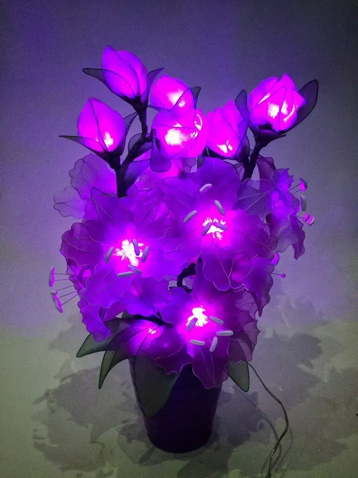 Color: PURPLE - 5pcs Multicolor Tensile Nylon Stocking DIY Flower Making Material Handmade Craft Accessory Wedding Home DIY Nylon Flower