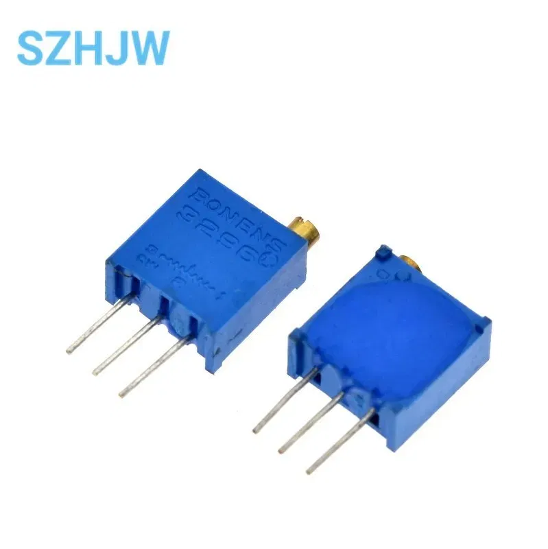 Resistance: 1K Ohm - 10PCS 3296 potentiometer Kit High Precision 3296W Variable Resistor 100R -1M 200R 500R 1k 2k 5K 10K 20K 50K 100K 200k 500k