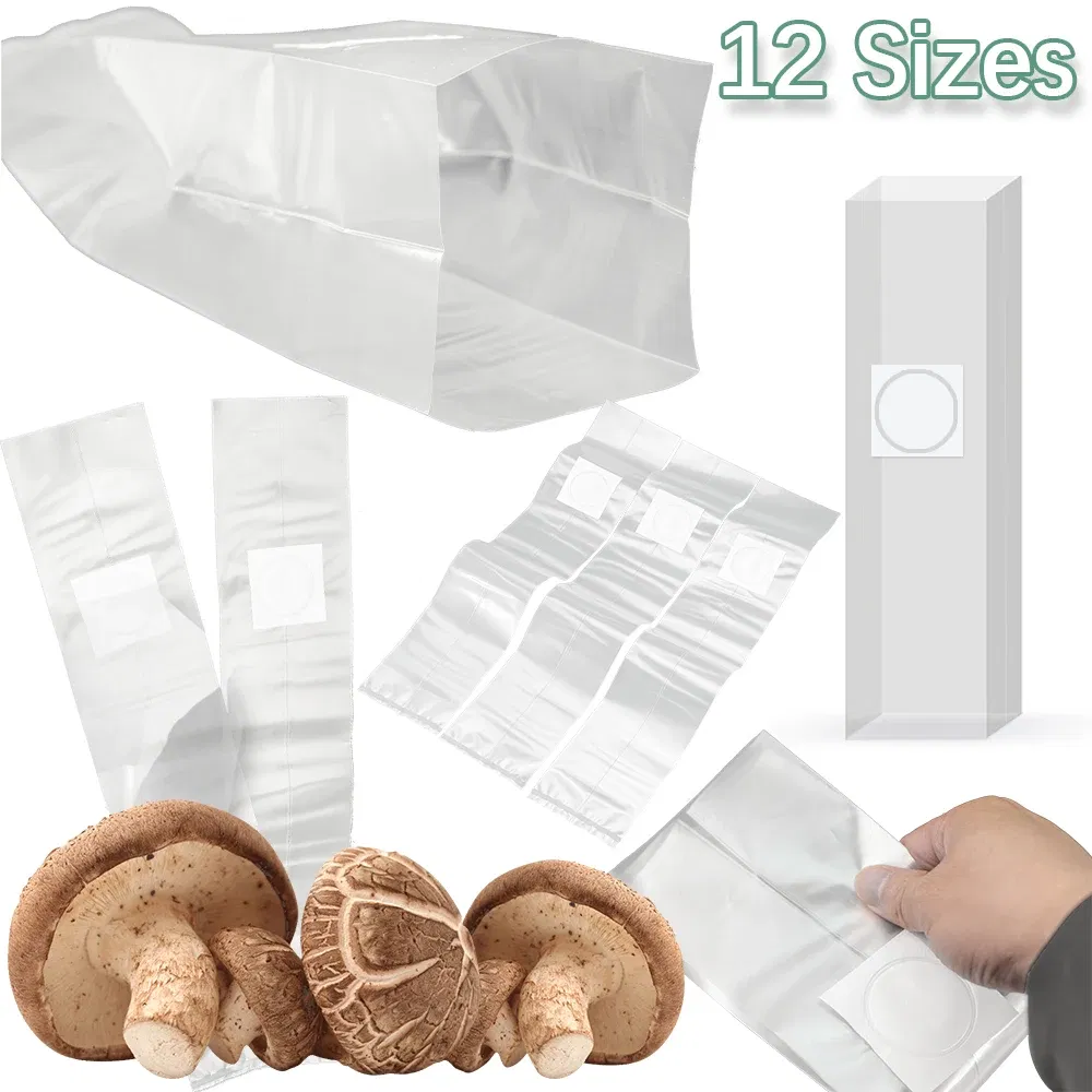 Color: Orange, Size: 6XL - 12 Sizes PVC Mushroom Spawn Growth Bag Breathable Containers Filter Keep Humidity High Temperature Plastic Pot Growing Planter