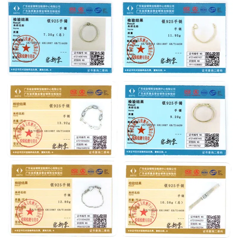 Gem Color: WHITE, Length: 20cm - Original 925 Sterling Silver Bracelet Star Heart Clasp Snake Chain Rose Gold DIY Beads Charms Bracelets For Women Luxury Jewelry