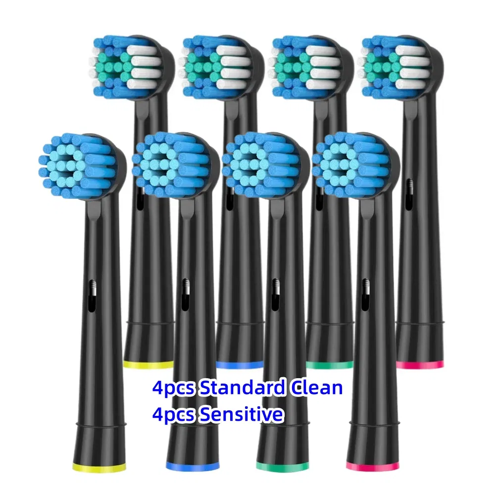 Color: Lavender - Toothbrush Replacement Heads Refill for Oral B Electric Toothbrush Pro1000 Pro 3000 Pro5000 Pro7000 Vitality Floss Action