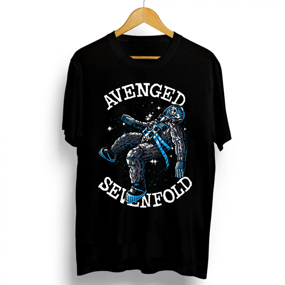 Color: black, Size: XXL - Men Clothes Round Neck T-shirt  Heavy Metal Band Rock Cotton Breathable Print Womens Plus Size Tees